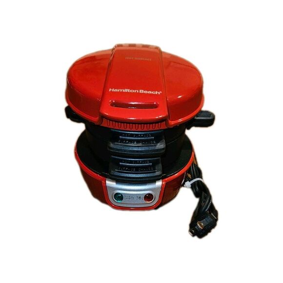 Hamilton Beach 25477 Breakfast Sandwich Maker – Red, Breakfast Ready in 5 Min! - Picture 2 of 6
